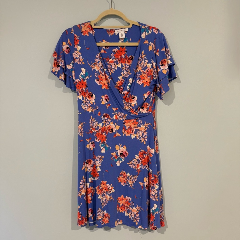 Tabitha Blue and Red Floral Mini Dress